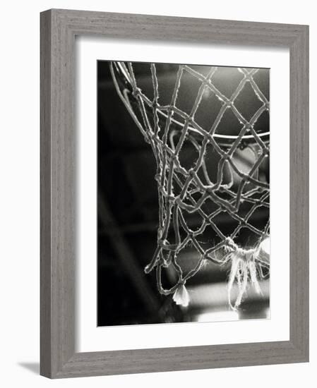 Close-up of a Basketball Net--Framed Photographic Print