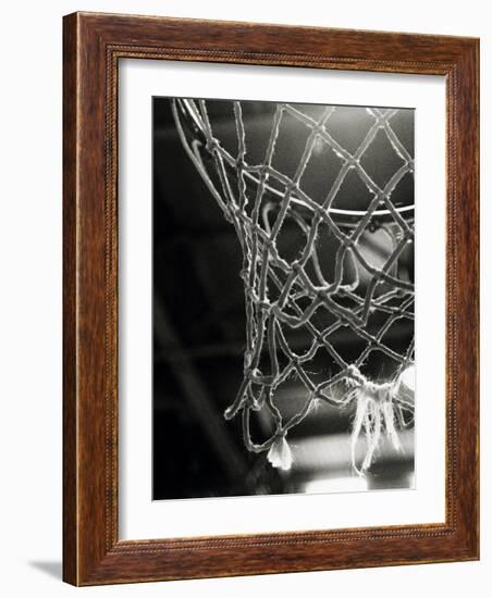 Close-up of a Basketball Net--Framed Photographic Print