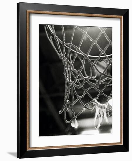 Close-up of a Basketball Net--Framed Photographic Print