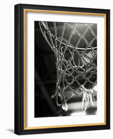 Close-up of a Basketball Net--Framed Photographic Print