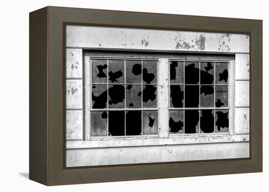 Close-up of a broken window, California, USA-Panoramic Images-Framed Premier Image Canvas