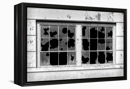 Close-up of a broken window, California, USA-Panoramic Images-Framed Premier Image Canvas