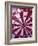 Close-up of a Dart in the Bull's-Eye of a Dartboard-null-Framed Photographic Print