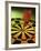 Close-up of a Dart in the Bull's-Eye of a Dartboard-null-Framed Photographic Print