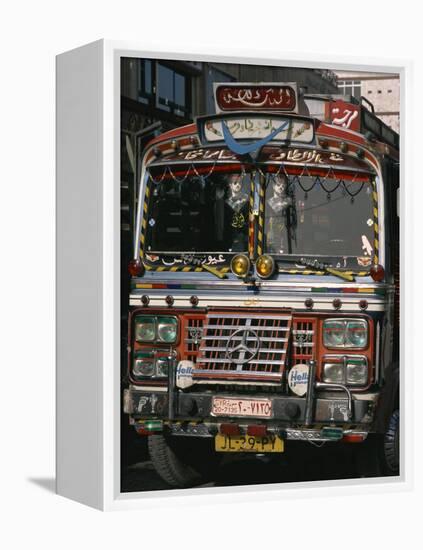 Close-Up of a Decorated Bus, Damascus, Syria, Middle East-Richardson Rolf-Framed Premier Image Canvas