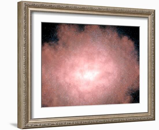 Close-Up of a Dusty and Bright Galaxy Located Billions of Light-Years Away in Infrared Light-Stocktrek Images-Framed Photographic Print