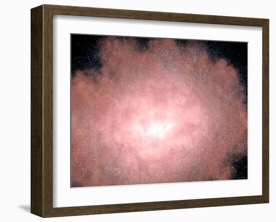 Close-Up of a Dusty and Bright Galaxy Located Billions of Light-Years Away in Infrared Light-Stocktrek Images-Framed Photographic Print