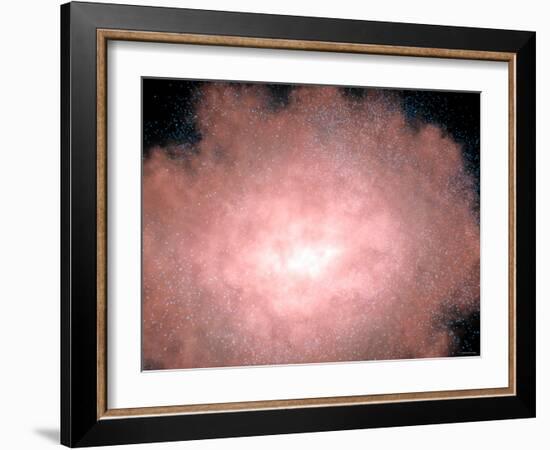 Close-Up of a Dusty and Bright Galaxy Located Billions of Light-Years Away in Infrared Light-Stocktrek Images-Framed Photographic Print