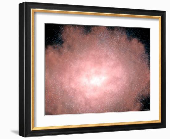 Close-Up of a Dusty and Bright Galaxy Located Billions of Light-Years Away in Infrared Light-Stocktrek Images-Framed Photographic Print