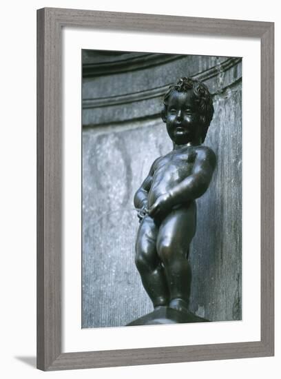 Close-Up of a Fountain, Manneken-Pis Fountain, Brussels, Belgium-null-Framed Giclee Print