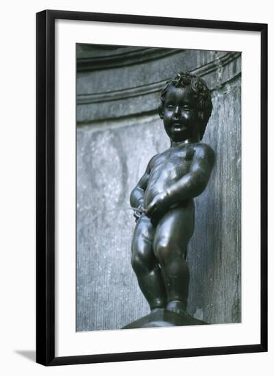 Close-Up of a Fountain, Manneken-Pis Fountain, Brussels, Belgium-null-Framed Giclee Print