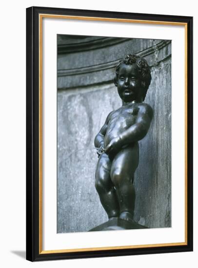 Close-Up of a Fountain, Manneken-Pis Fountain, Brussels, Belgium-null-Framed Giclee Print