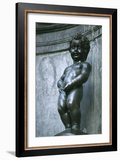 Close-Up of a Fountain, Manneken-Pis Fountain, Brussels, Belgium-null-Framed Giclee Print