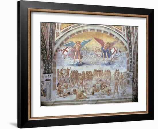 Close-Up of a Fresco in a Cathedral-null-Framed Giclee Print