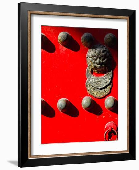 Close Up of a Gate Temple of Heaven , China-George Oze-Framed Photographic Print