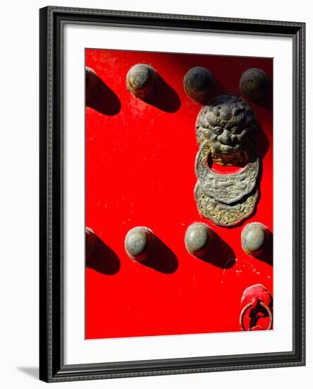 Close Up of a Gate Temple of Heaven , China-George Oze-Framed Photographic Print