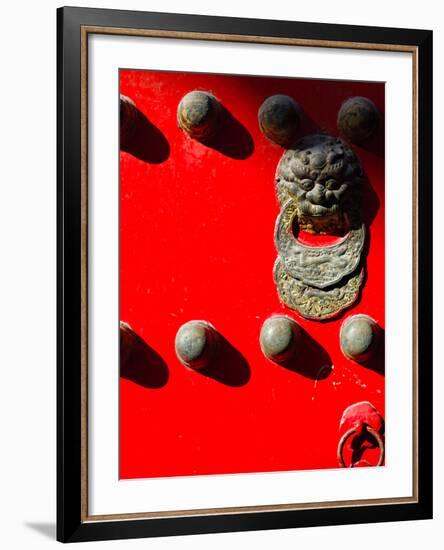 Close Up of a Gate Temple of Heaven , China-George Oze-Framed Photographic Print