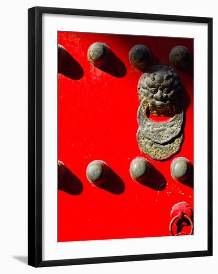 Close Up of a Gate Temple of Heaven , China-George Oze-Framed Photographic Print