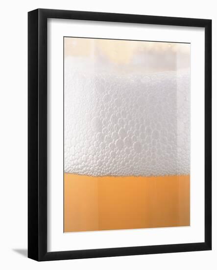 Close-up of a Glass of Lager-null-Framed Photographic Print