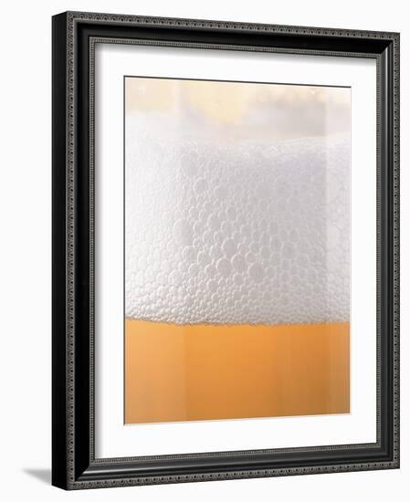 Close-up of a Glass of Lager-null-Framed Photographic Print