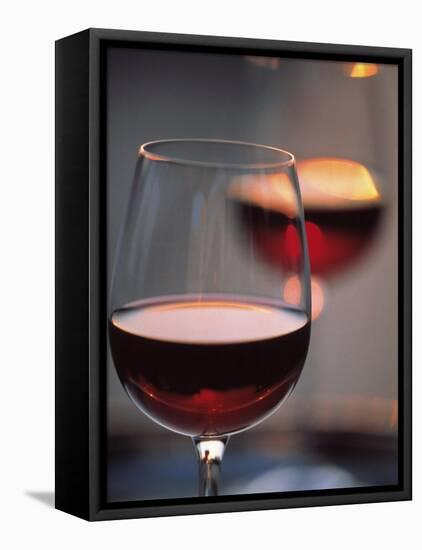 Close up of a Glass of Red Wine-Joerg Lehmann-Framed Premier Image Canvas