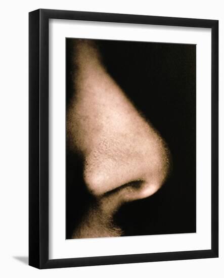 Close-up of a Human Nose In Side View-Cristina-Framed Photographic Print