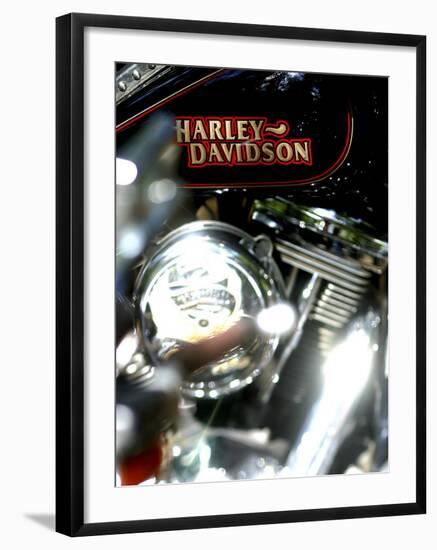 Close-up of a Motorcycle-null-Framed Photographic Print