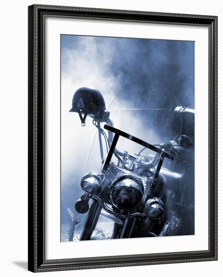 Close-up of a Motorcycle-null-Framed Photographic Print