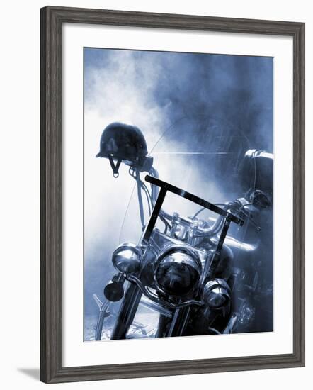 Close-up of a Motorcycle-null-Framed Photographic Print