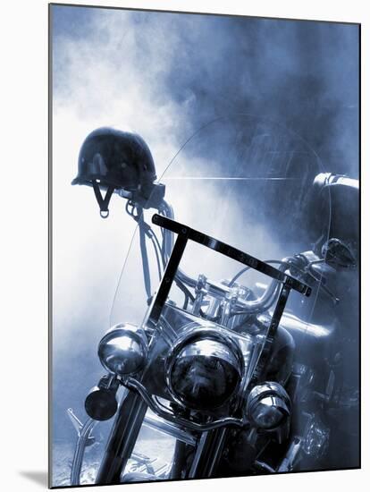 Close-up of a Motorcycle-null-Mounted Photographic Print
