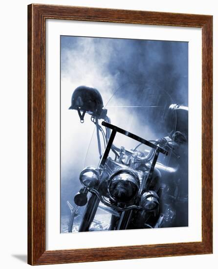 Close-up of a Motorcycle-null-Framed Photographic Print