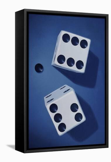 Close-up of a Pair of Dice-null-Framed Premier Image Canvas