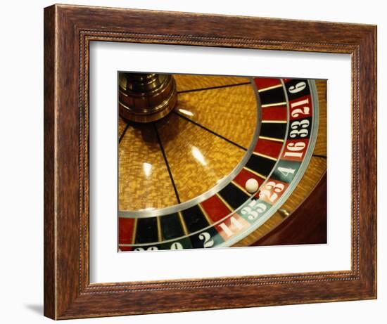 Close-up of a Roulette Wheel-Barry Winiker-Framed Photographic Print