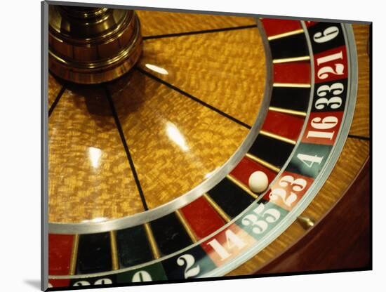 Close-up of a Roulette Wheel-Barry Winiker-Mounted Photographic Print