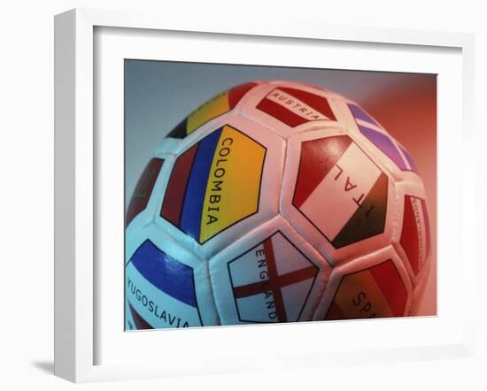 Close-up of a Soccer Ball-null-Framed Photographic Print