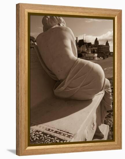 Close-Up of a Statue, Hotel Casino Carrasco, Carrasco, Montevideo, Uruguay-null-Framed Premier Image Canvas