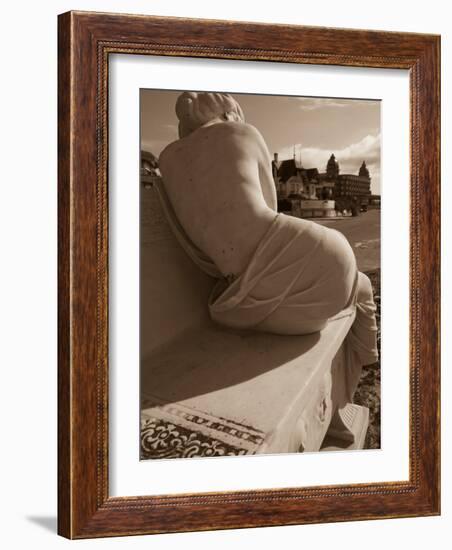 Close-Up of a Statue, Hotel Casino Carrasco, Carrasco, Montevideo, Uruguay-null-Framed Photographic Print