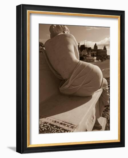 Close-Up of a Statue, Hotel Casino Carrasco, Carrasco, Montevideo, Uruguay-null-Framed Photographic Print