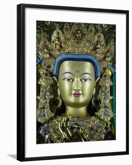 Close-Up of a Statue of the Buddha Maitreya, Kathmandu, Nepal, Asia-Godong-Framed Photographic Print