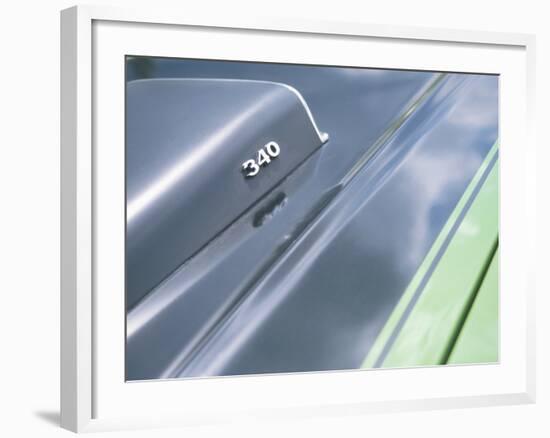 Close-up of a Vent on Muscle Car-null-Framed Photographic Print