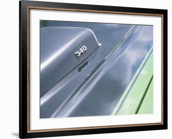 Close-up of a Vent on Muscle Car-null-Framed Photographic Print