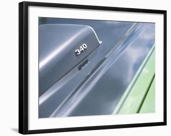 Close-up of a Vent on Muscle Car-null-Framed Photographic Print