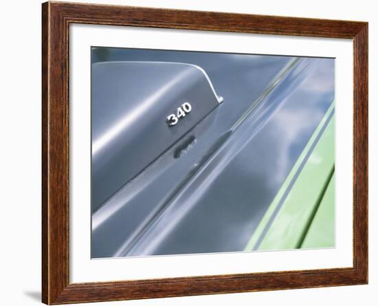 Close-up of a Vent on Muscle Car-null-Framed Photographic Print