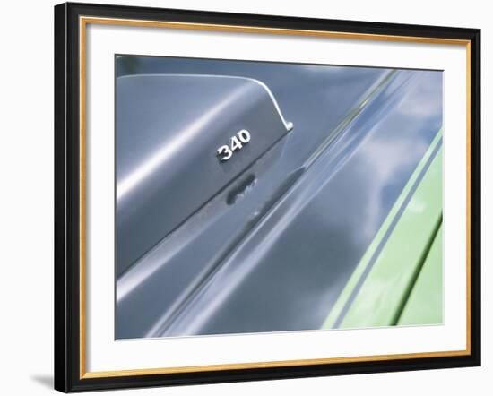 Close-up of a Vent on Muscle Car-null-Framed Photographic Print