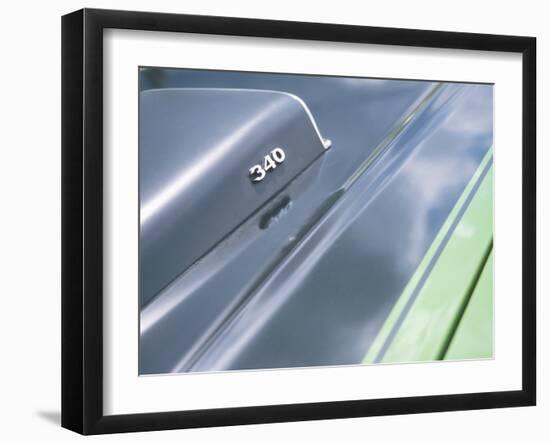 Close-up of a Vent on Muscle Car-null-Framed Photographic Print