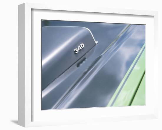Close-up of a Vent on Muscle Car-null-Framed Photographic Print