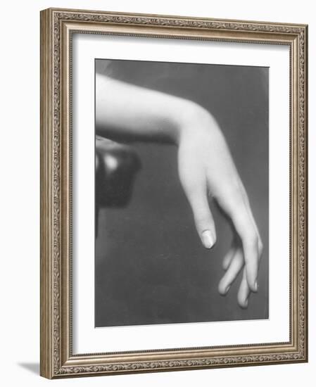 Close Up of a Woman's Graceful Hand-Emil Otto Hoppé-Framed Photographic Print