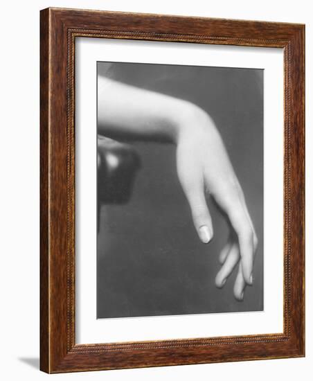 Close Up of a Woman's Graceful Hand-Emil Otto Hoppé-Framed Photographic Print