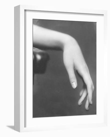 Close Up of a Woman's Graceful Hand-Emil Otto Hoppé-Framed Photographic Print