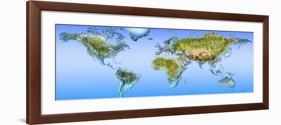 Close-Up of a World Map-null-Framed Photographic Print